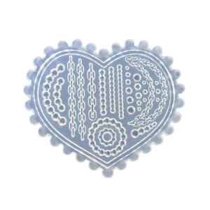 Chain Pearl Flower Silicone Mold Nail Art Carving Mold Suitable for Diy Nail Art Decoration Supplies Nail Template Tool