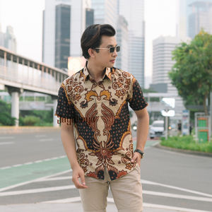 Jayabaya Batik Baskara II Kemeja Katun Lengan Pendek