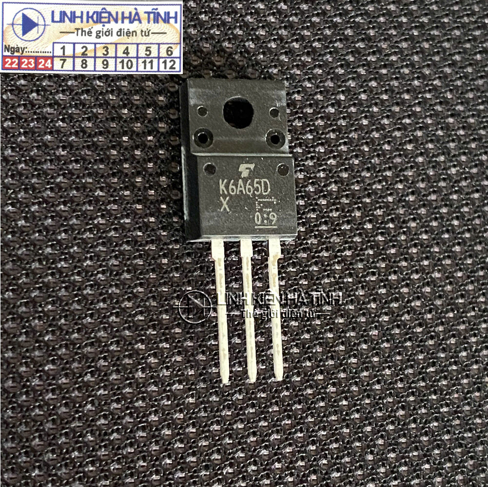 K6A65D mosfet 6A 650V thay thế cho K6A60D mới-AG12