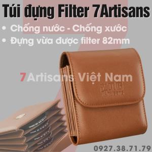 Túi đựng kính lọc Filter UV CPL ND Black Mist Black Pro Mist 37-82mm - Filter Bags 7Artisans - Có 5 ngăn - Da PU cao cấp chống nước chống xước - Khóa nam châm