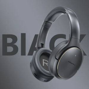 Awei AT20 ANC ENC Wireless Over-The-Ear Headphone Aura Phonic Series 5 Mics Bluetooth 6.0 Deep Active Noise Cancelling Super Bass Dynamic Space Audio Head Tracking 65H Playtime App Connectivity Headset 耳机头戴式