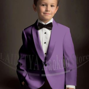 Chic Suits for Boy Cute Shawl Lapel One Button Blazer with Pants Party Costume Wedding Tuxedos 2 Piece Fashion Kids Clothes2026