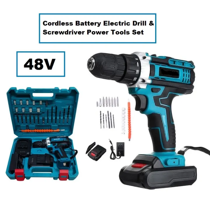 Cordless drill and screwdriver set sale