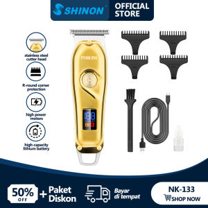 NIKAI NK133 Trimmer Mesin Potong Rambut Kumis Jenggot Bulu Kaki Alat Cukur Rambut  Eletrik Pria Man Shaver Mesin Cordless Man
