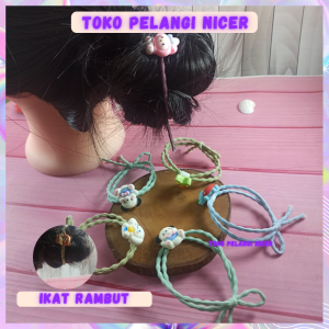 Ikat Rambut Karakter Sanrio- Ikat rambut wanita korea - Ikat Rambut Anak Lucu- Scrunchie Rambut