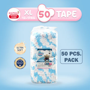 Napnap Baby Tape Diaper XL 50pcs Ultra Absorbent No Leaks Soft and Breathable
