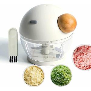 SHENAR Alat Cincang Bawang Penggiling Manual Blender Bawang/Daging/Mini Chopper Aesthetic/Penggiling Bawang Tarik Manual/Pajangan Daput Estetik