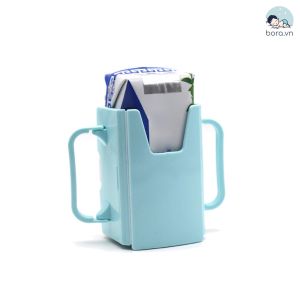 Hộp đựng sữa hộp có quai cầm giúp bé tự uống sữa hộp dễ dàng