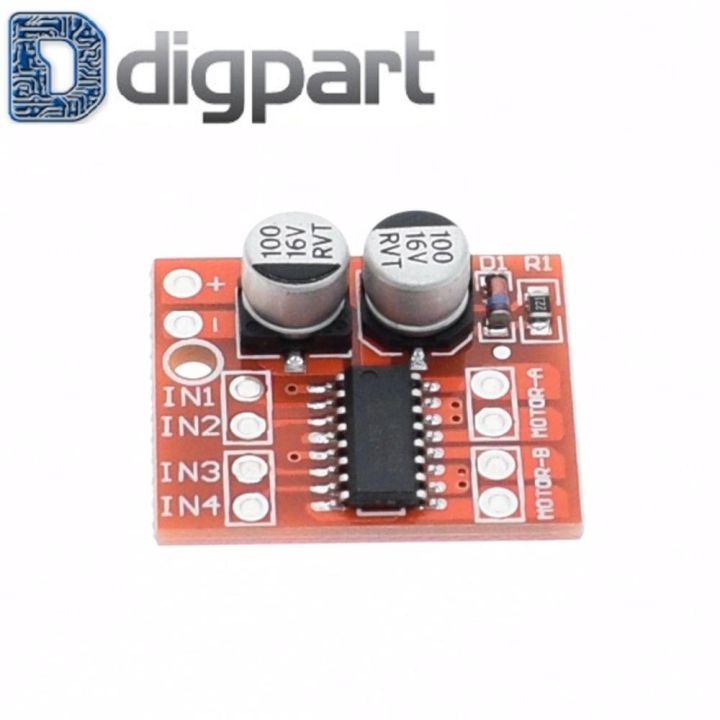 Mini Motor Driver Dual H Bridge L298N DC Motor Stepper Arduino Module ...