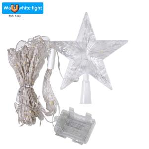 Waterfall Christmas Tree Light with Topper Star LED Lights Star String Lights for Wedding Party Home Holiday Decor[Ueb Shop]