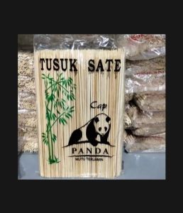 TUSUK SATE MERK PANDA/PANJANG 20 CM HARGA PER PACK ISI 500 GRAM / KG ISI +/- 500 BATANG