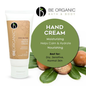 Be Organic Shea Butter Hand Cream 50g Nourishing & Moisturizing For Dry Sensitive Hand