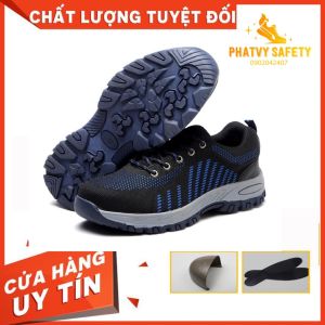 TẶNG KÈM LÓT GIÀY-Giày Bảo Hộ Lao Động Kiểu Thể Thao BD064- Đế Lót Thép Chống Đinh Chống Dập Ngón Chống Tĩnh Điện Chống Dầu Chống Trơn Trượt Làm Việc An Toàn Giầy Mũi Thép Bảo Hộ Lao Động Giày Bảo Hộ Thời Trang Hàng Chuẩn
