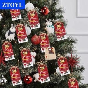 [COD]🔥🔥🔥ZTOYL 24Pcs Christmas Keychain Bulk Christmas Party Favors Pendant Keyring Charm Key Chain Craft Accessories For Xmas Supplies