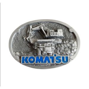 Pewterland Belt Buckle Komatsu HD EXCA Kepala Sabuk Tambang Logam Timah Sabuk Kulit