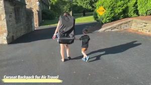 YOREPEK Padded Car Seat Travel Bag Backpack Toddler Travel Essentials