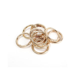 10 cái kim loại O lò xo vòng móc cài cho tự làm đồ trang sức có thể mở ra móc Lều tròn móc Khoá dạng túi móc Kẹp Vòng cổ cho chó khóa kết nối