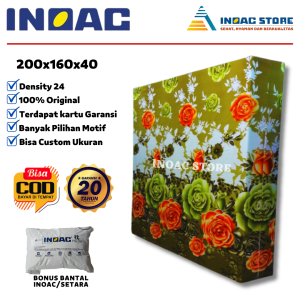 [ 200 x 200 x 40 ] Kasur Busa INOAC EOM D24 Super Jumbo 200 x 200 x 40 cm Garansi 20 Tahun Murah
