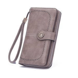 Smart King New Fashion Long Wallet Purse For Women Girls Pu Leather Korea Ladies Zipper Phone Bag Handbag Party Large Cpacity