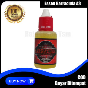 Essen Barracuda A-3 - Aroma Dominan Wangi - Essen Oplosan Siap Pakai Essen Ikan Patin Essen Ikan Bawal - Cocok Untuk Semua Jenis Umpan - Essen Jitu - Essen Kilo Gebrus dan Galatama - Essen Ikab Bawal Paling Gacor - Essen Ikan Patin Paling Gacor