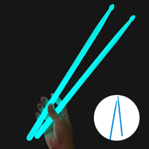 Luminous Drum Stick Light Up Drum Sticks1 Pair in The Dark  Performance Nylon Fluorescent Drumsticks
