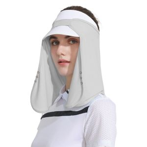 DOWNA UPF50+ Anti-UV Face Cover Skin Friendly Neck Cover Sun Hat Bucket Cap Summer