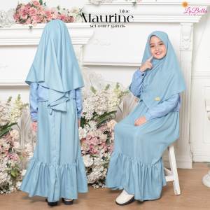 Setelan anak gamis perempuan maurin/setelan anak gemoy perempuan/gamis anak 3 in 1/setelan anak rempel