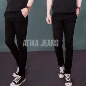 Celana Jins Denim Pria Bahan Soft Jeans / Celana Panjang Lelaki Bahan Melar / Celana Pria Ngaret Elastis