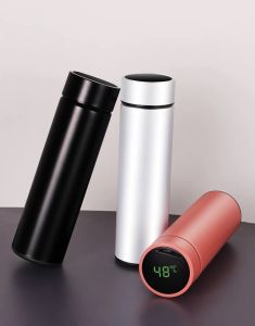 Bình giữ nhiệt đo nhiệt độ cảm ứng 450 mL có lõi lọc inox 304