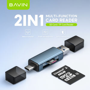 BAVIN O50 / O51 Multifunction Card Reader OTG Transfer Adapter Type-C + iPh Suitable for Micro SD / TF Card