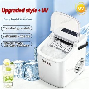 Portable Self Cleaning Ice Maker 6 Mins Bullet Ice Automatic Ice Making Machine For Home Bar