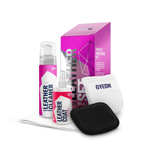 GYEON Q2M Leather Set Natural 200ML+120ML Mild Leather Cleaner + Leather Coat Car Interior Leather Cleaning Set
