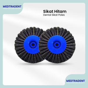 Dental Sikat Hitam Biru Lab Gigi - Jual Satuan 15 cm