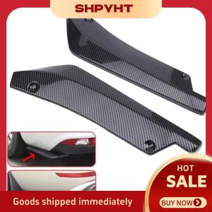 SHPYHT✨ 1 Pair Carbon Fiber Winglets Side Skirt Extension Universal Car Front Rear Bumper Strip Lip Spoiler Diffuser Splitter Scratch Protector
