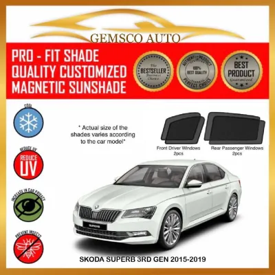 Skoda Karoq /Kodiaq /Octavia Sedan /Rapid Hatchback/Superb 3rd Gen ( 4 / 6 pcs ) Car Magnetic Sunshade