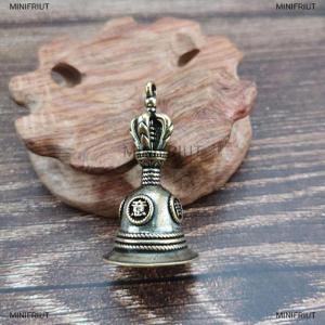 [COD] MINIFRIUT Brass Handicraft Magic Bell Wind Bell Tibetan Bronze Bell Pendant DIY Key Chain
