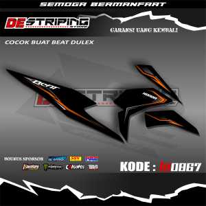 Striping Beat Deluxe New Street Iss CBS 2020-2021-2022-2023 Stiker Sticker List Simpel Variasi Semi Full Keren LA0867