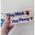 Nametag thêu tên theo yêu cầu, tag treo cặp cho bé. 
