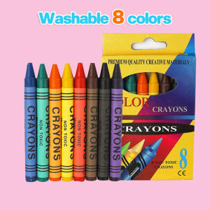 6/8/12/24 Colors Crayons Colorful Drawing Pencils Kit Drawing kids Art Oil Painting Sticks Set Drawing Pen Thin Stick Crayon