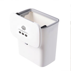 BOOMJOY อัพเกรดแขวนถังขยะ7/9L สามารถติดผนังถังขยะสามารถที่มีฝาปิดตู้ขยะประตูแขวนถังขยะถังขยะรีไซเคิลถังขยะ