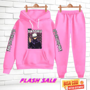 Setelan Hoodie Anak Motif Gojo Satoru Umur 3-12 Tahun