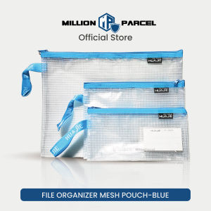 Huajie File Organizer Mesh Pouch | Zip Pouch | Mesh Zipper Bag | Pencil Case | Cosmetic Bag | Document Bag