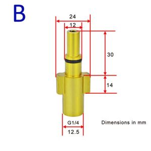 เครื่องซักผ้าความดัน G-Un Lance Ba-Yonet อะแดปเตอร์หิมะโฟมแลนซ์อะแดปเตอร์แรงดันสูงเครื่องซักผ้ารถโฟม G-un หัวฉีดเชื่อมต่อสำหรับ Karcher