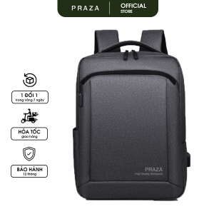Balo Laptop Cao Cấp Chất Liệu Oxford Có Cổng Sạc USB Có Ngăn Đựng Laptop PRAZA  - BL187