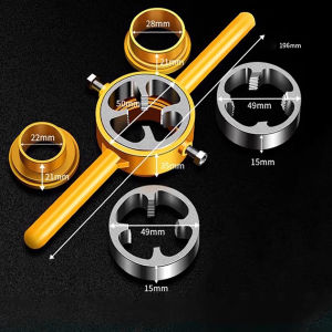 6PCS Water Pipe Threading 1/2" 3/4" 1" Plastic Pipes Screw Die PPR Thread Mold Tools Manual Tool