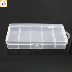 EOY 5 Compartments Fishing Tackle Box Storage Case Fly Fishing Lure Spoon Hook Bait Case Boxes Fishing Accessories Tools