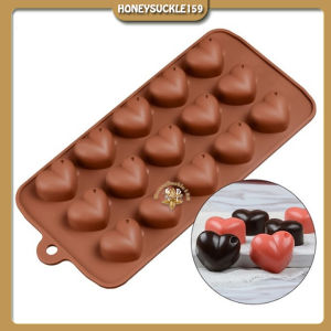 Khuôn Silicon Socola Thạch Kẹo Dẻo 15 Tim Bầu
