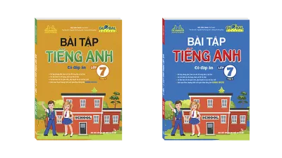 Combo 2c GLOBAL SUCCESS Bài tập tiếng anh lớp 7 tập 1 và 2 (có đáp án)