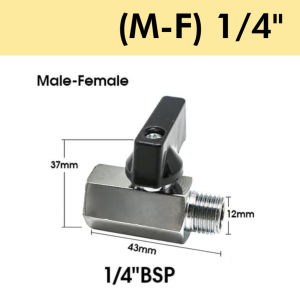 Ball Valve Kuningan Ball Valve Konektor Drat Luar 1/4" 3/8 "1/2" Keran Angin Kompresor Baja Karbon Ball Check Valve