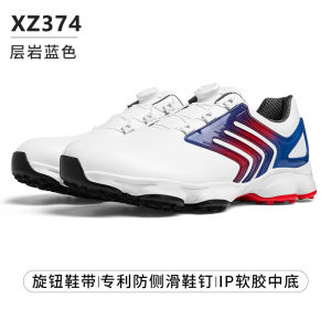 AUPGM Mens golf shoes summer sports shoes comfortable and shock-absorbing with adjustable laces waterproof and anti-slip golf Shoes